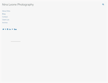 Tablet Screenshot of ninaleonephotography.com